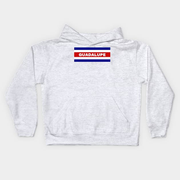 Guadalupe City in Costa Rican Flag Colors Kids Hoodie by aybe7elf